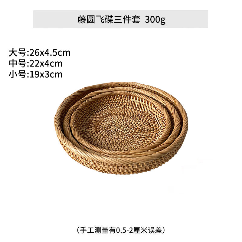 Ladies chic round basket made of natural willow material Bowlift