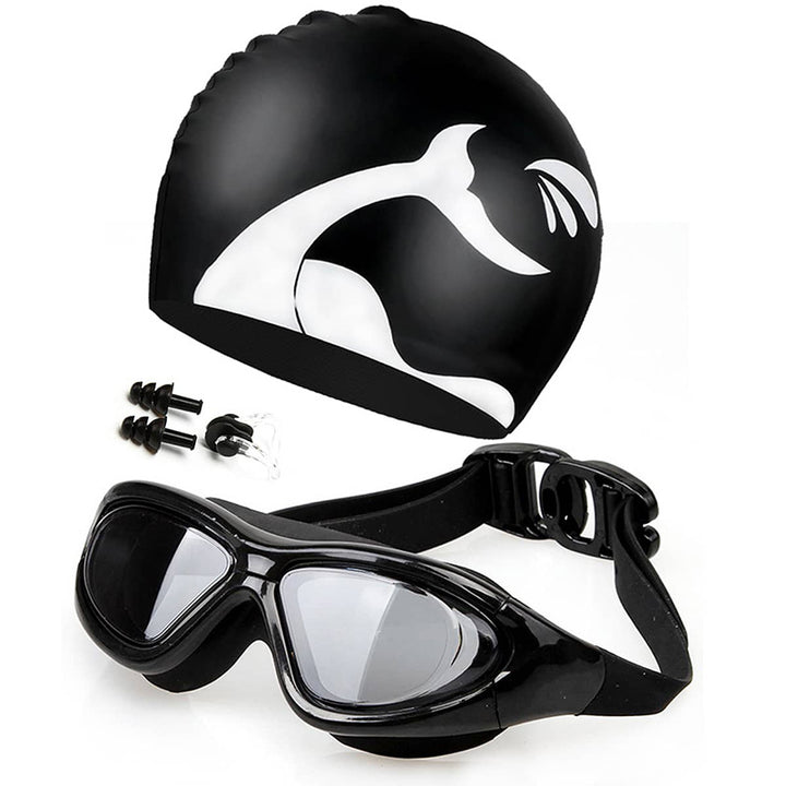 Swim set with comfort swim goggles and cap Bowlift