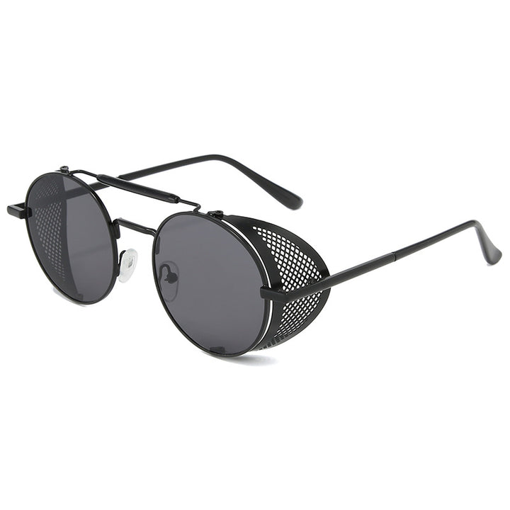 Artistic Retro-Inspired Round Sunglasses