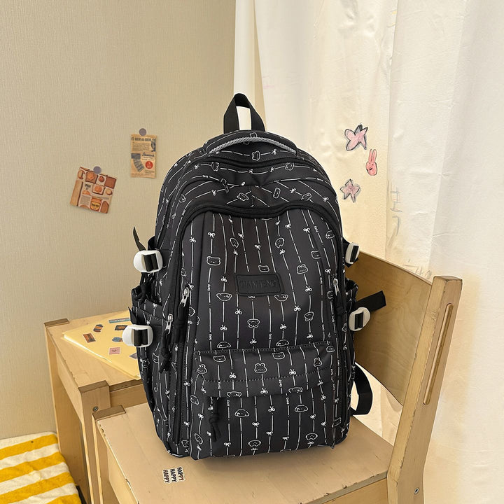 Stylish Graphic Print School Backpack