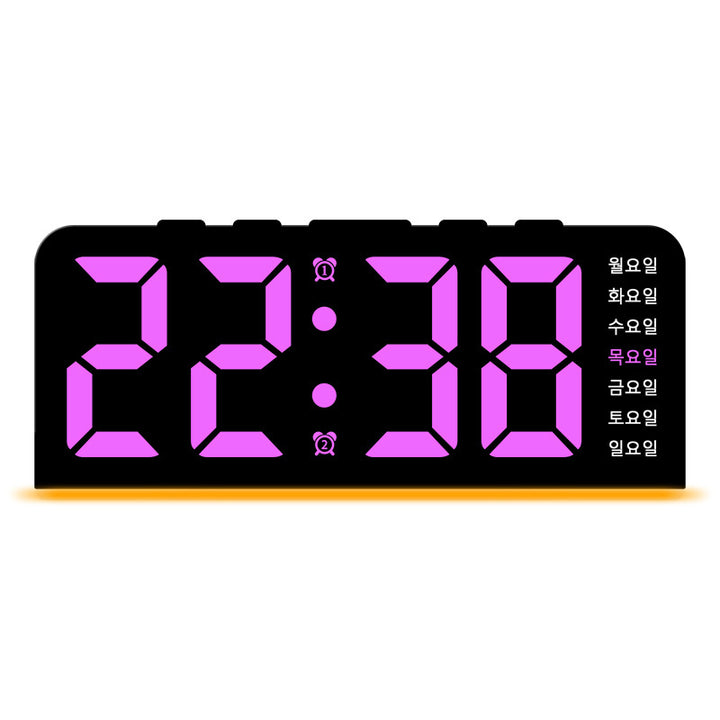 Digital LED alarm clock with color change Bowlift