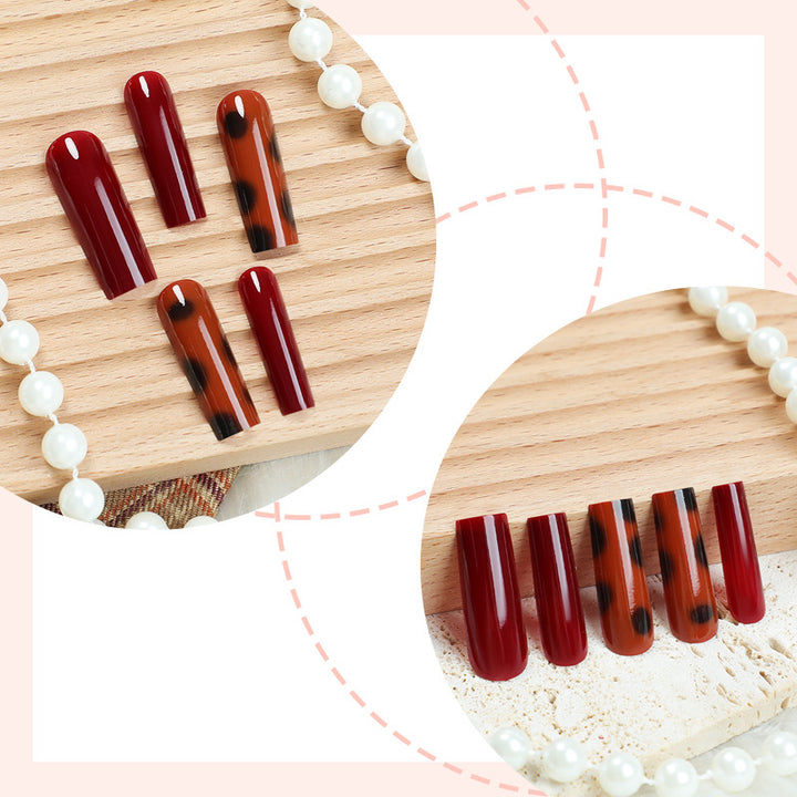 Artistic Press-On Nail Set with Unique Patterns Bowlift
