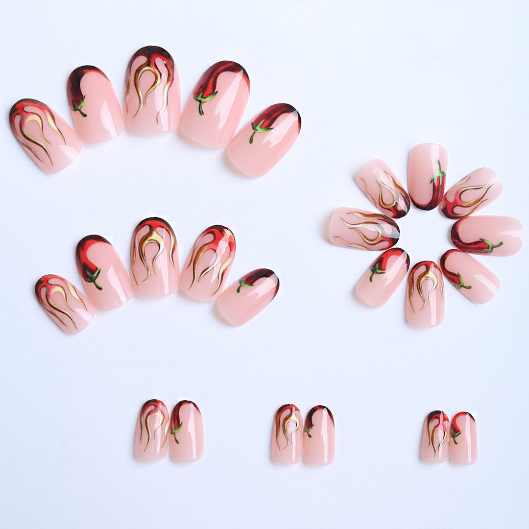 Artificial Nails in Creative Paprika Design Bowlift