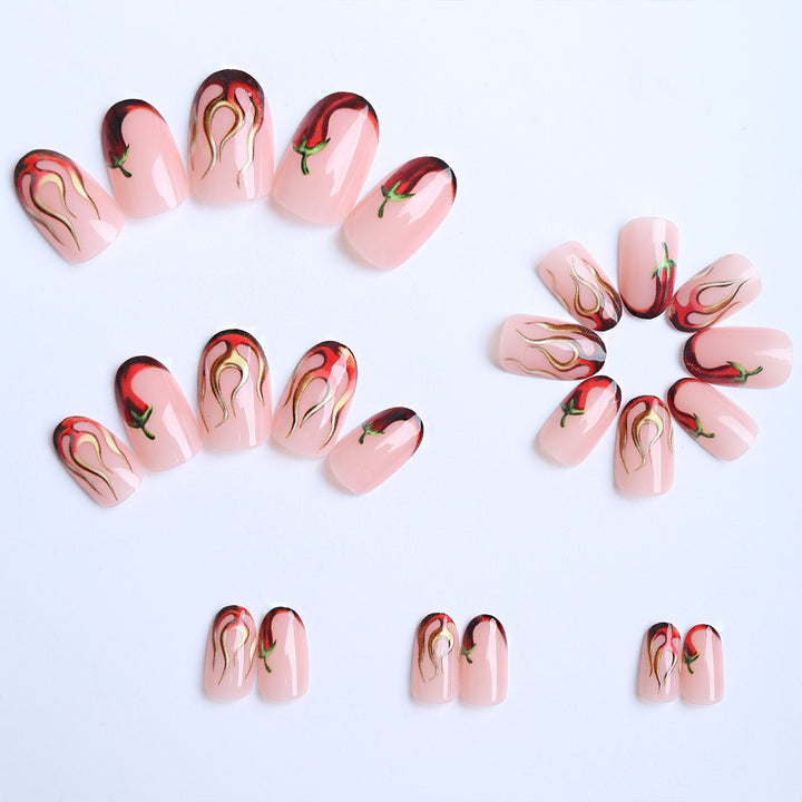Artificial Nails in Creative Paprika Design Bowlift