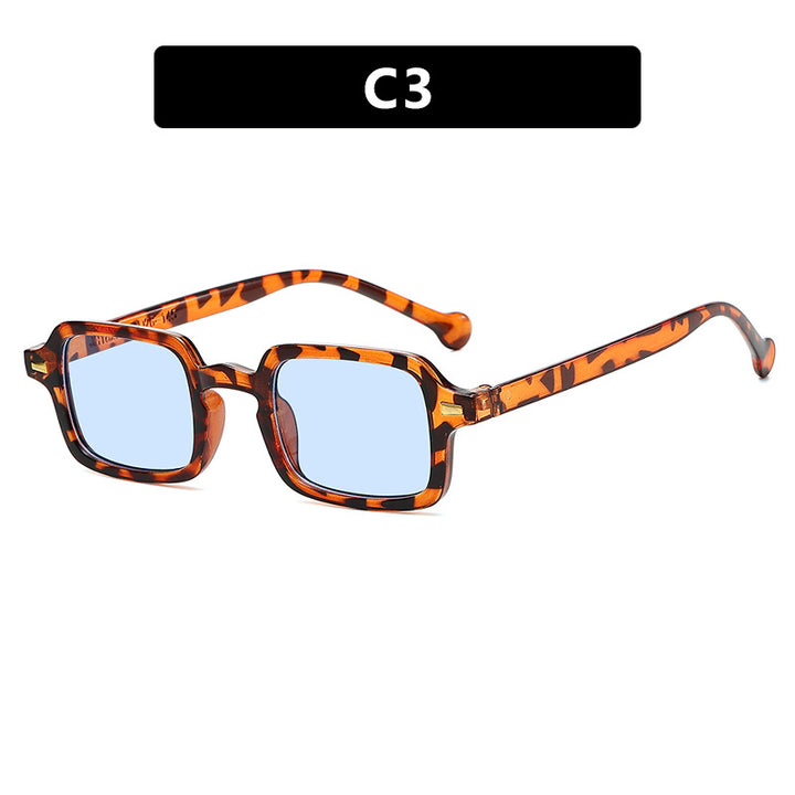 Ladies exclusive square sunglasses with elegant metal frame and UV protection Bowlift