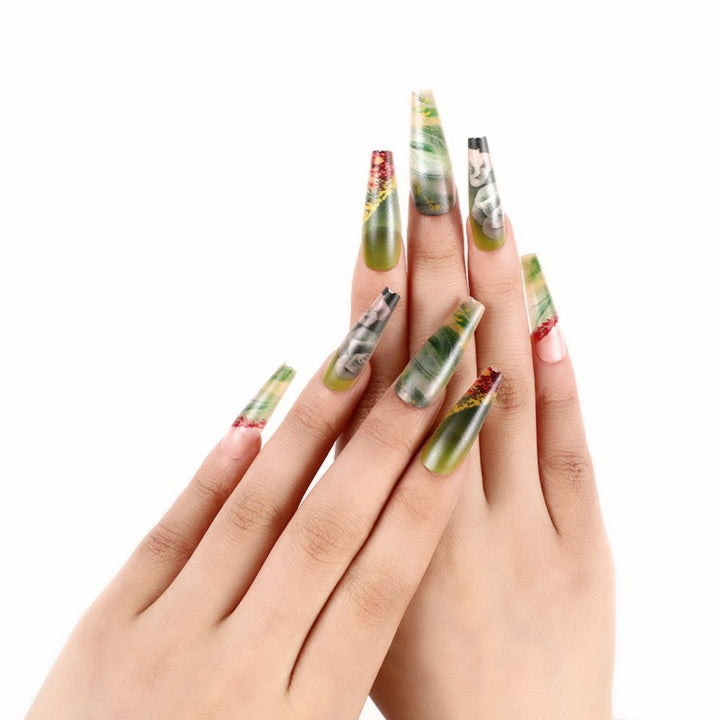 Creative botanical style art nails Bowlift