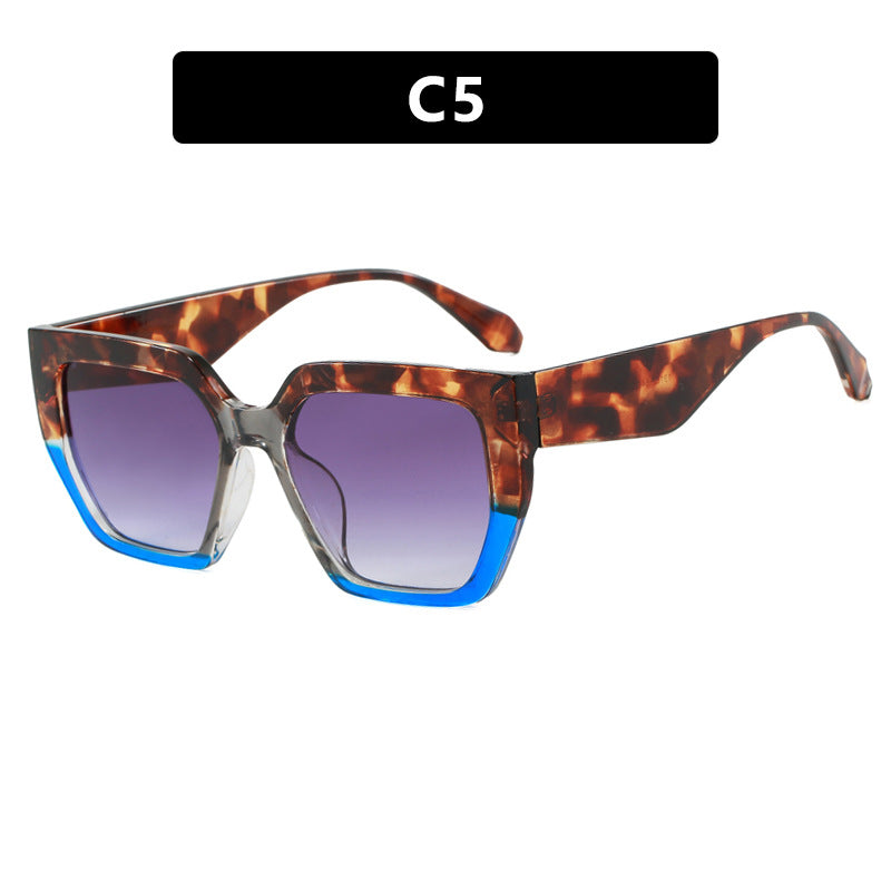 Women's geometric glasses in stylish tortoiseshell pattern Bowlift