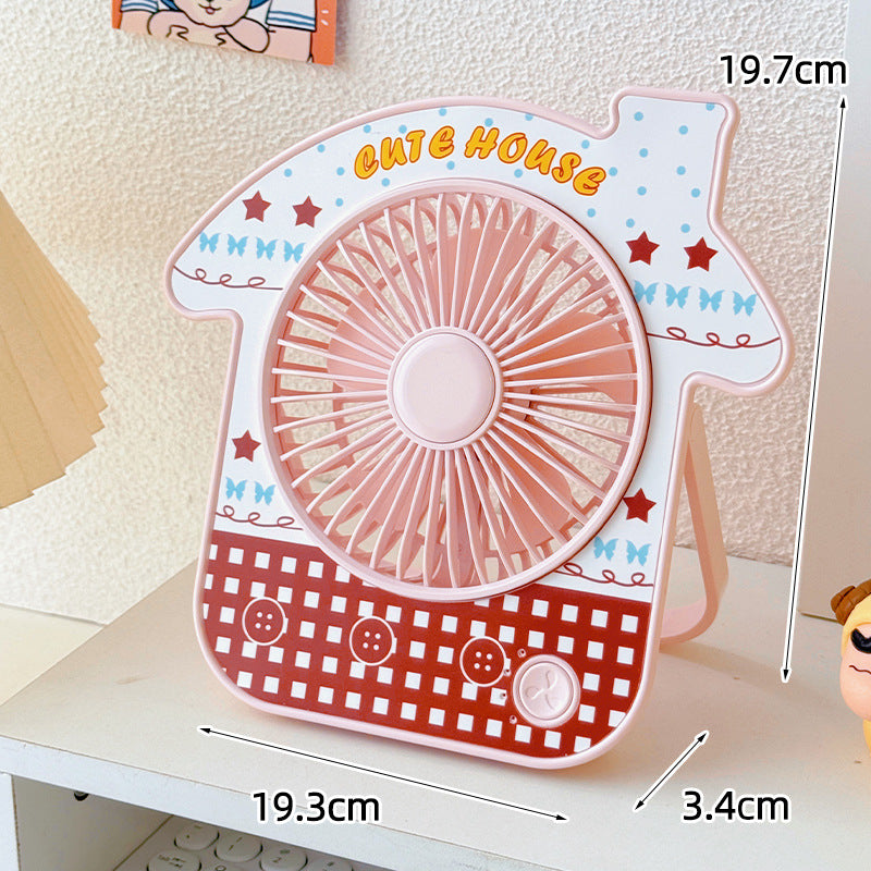 Ladies portable table fan with cute design Bowlift