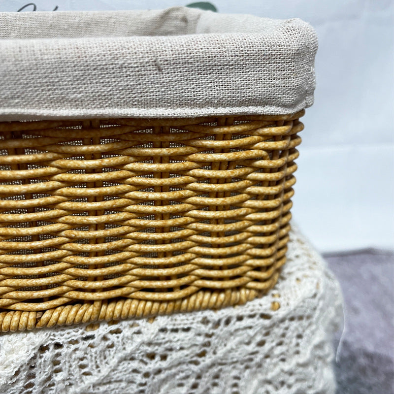 Handcrafted Rectangular Storage Basket Bowlift