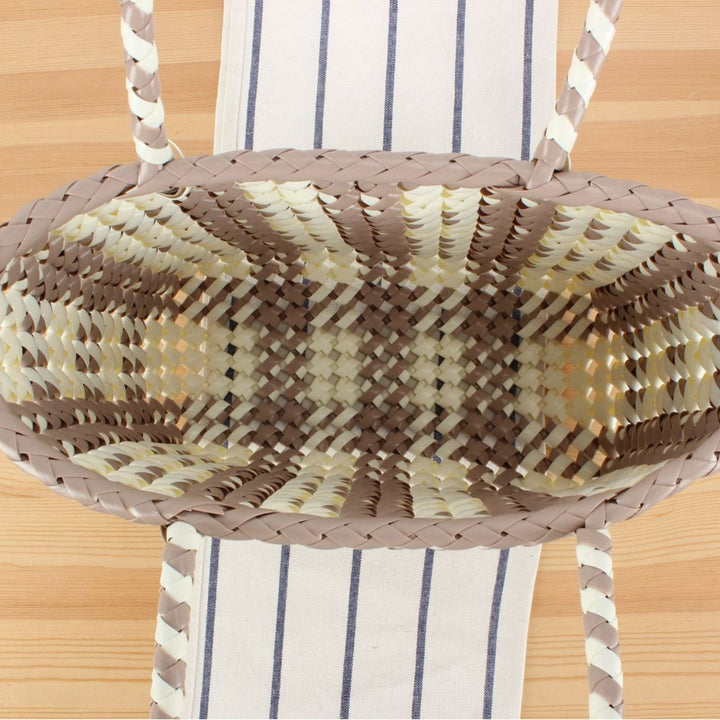 Large Tote Bag Made of Woven Material Bowlift