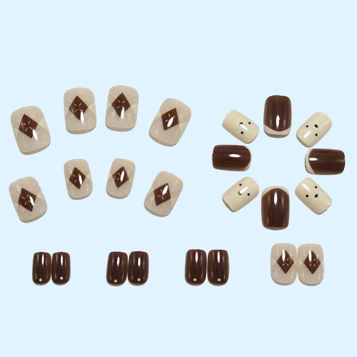 Artificial nail set with cute animal designs Bowlift