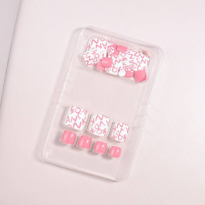 Artistic Floral Press-On Nail Art Set Bowlift