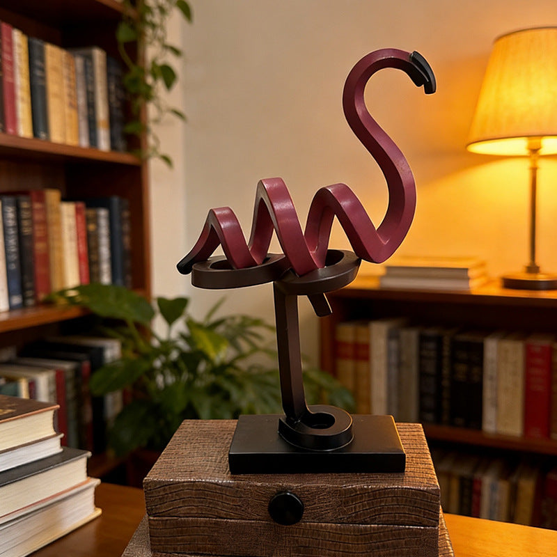 Decorative Flamingo Sculpture
