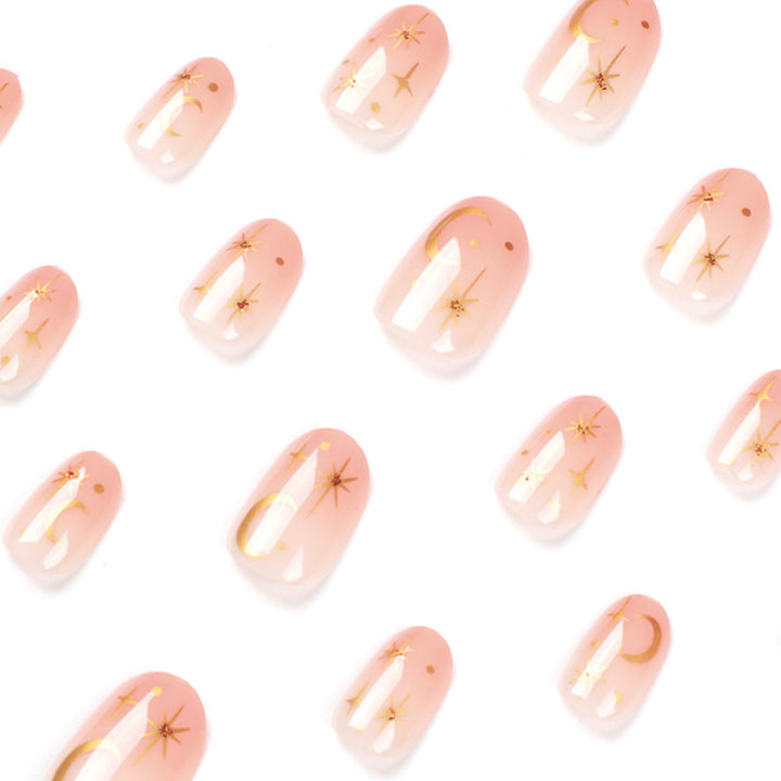 Artistic Nail Art with Stars and Moon Designs Bowlift