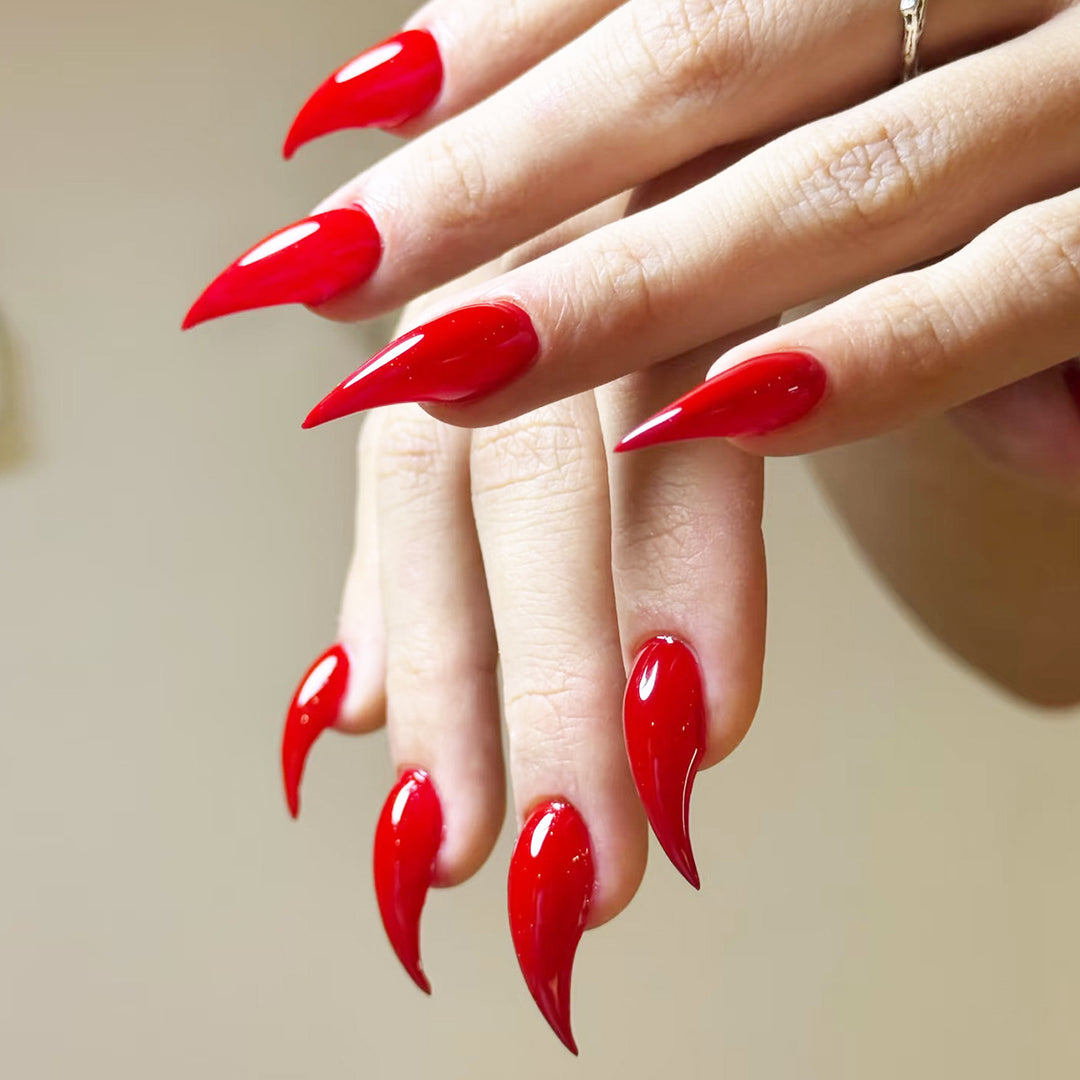 Elegant Stiletto Nail Extensions Bowlift