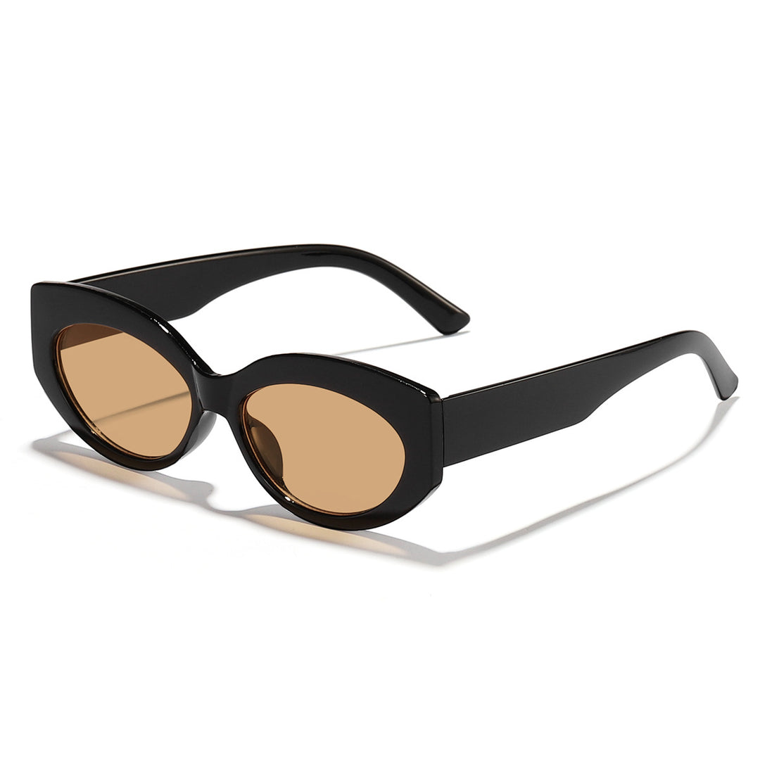 Ladies Cat-Eye Sunglasses with Playful Transparency Design Bowlift