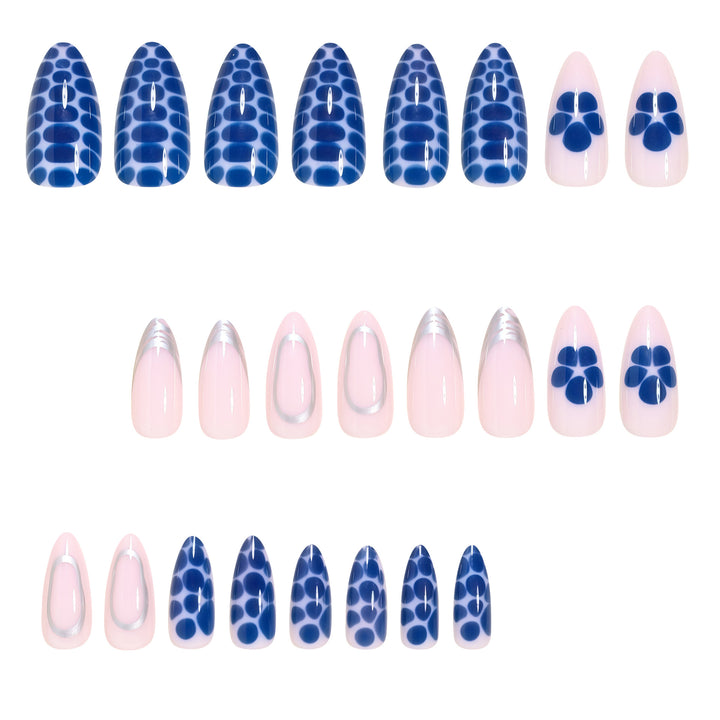 Artistic Nail Design Set with Polka Dots Bowlift