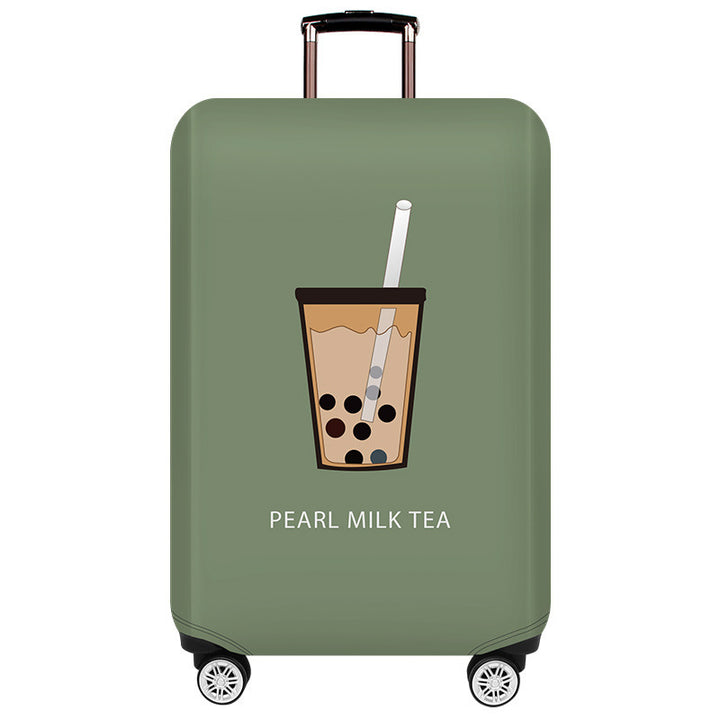 Unisex hard-shell suitcase with unique Pomeranian motif Bowlift