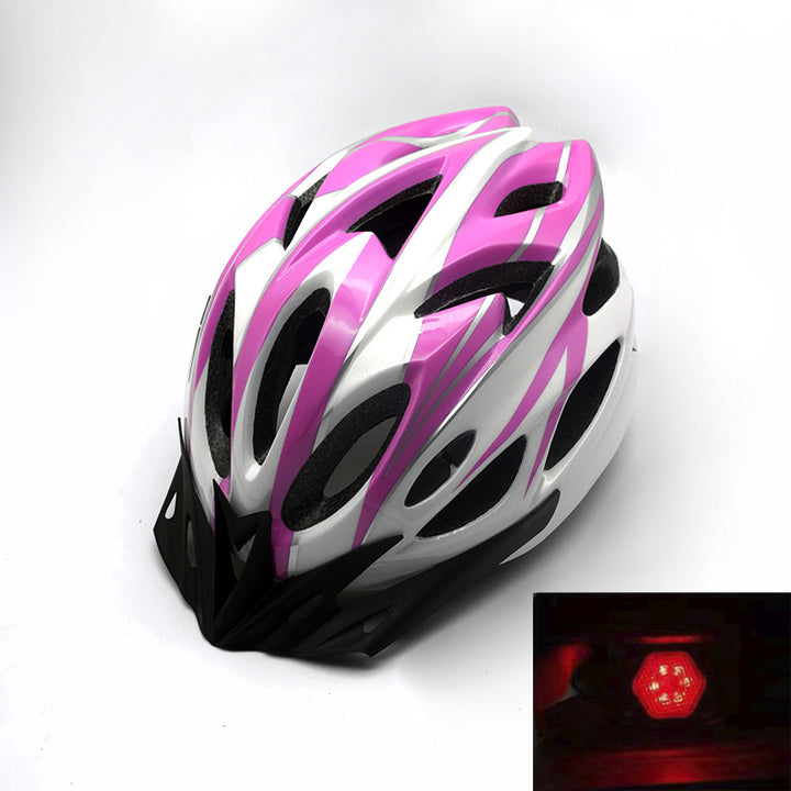 Mountain bike helmet with integrated safety light and dynamic ventilation Bowlift