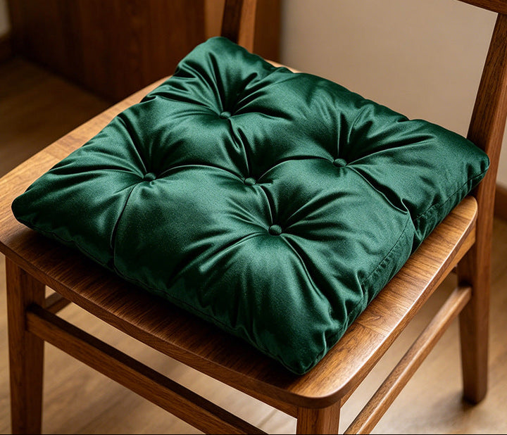 Plush Tufted Chair Cushion Bowlift