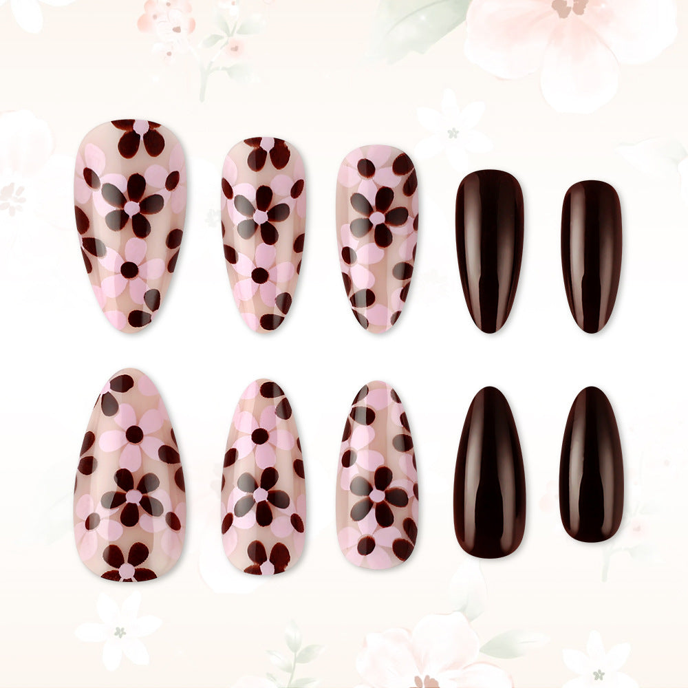 Floral Print Gel Nail Art Set Bowlift