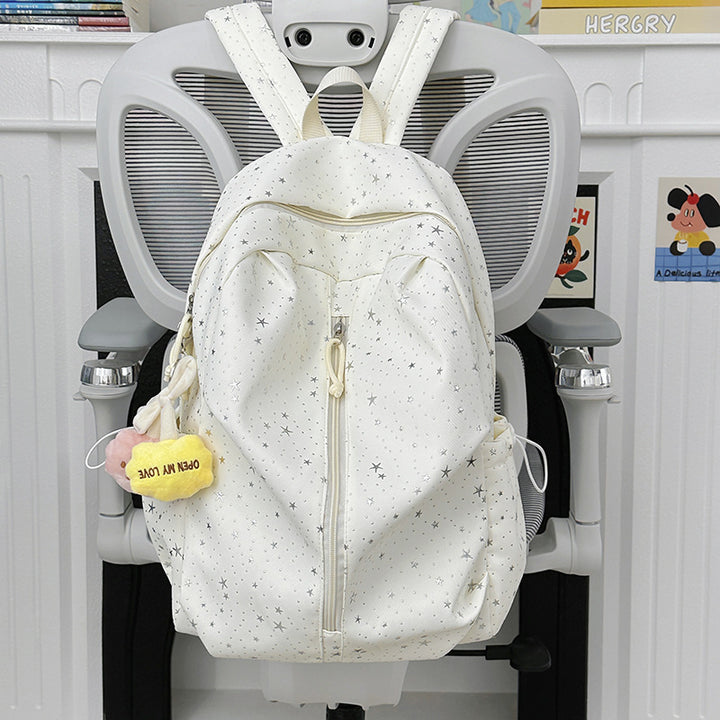 Star-Patterned Lightweight Backpack Bowlift