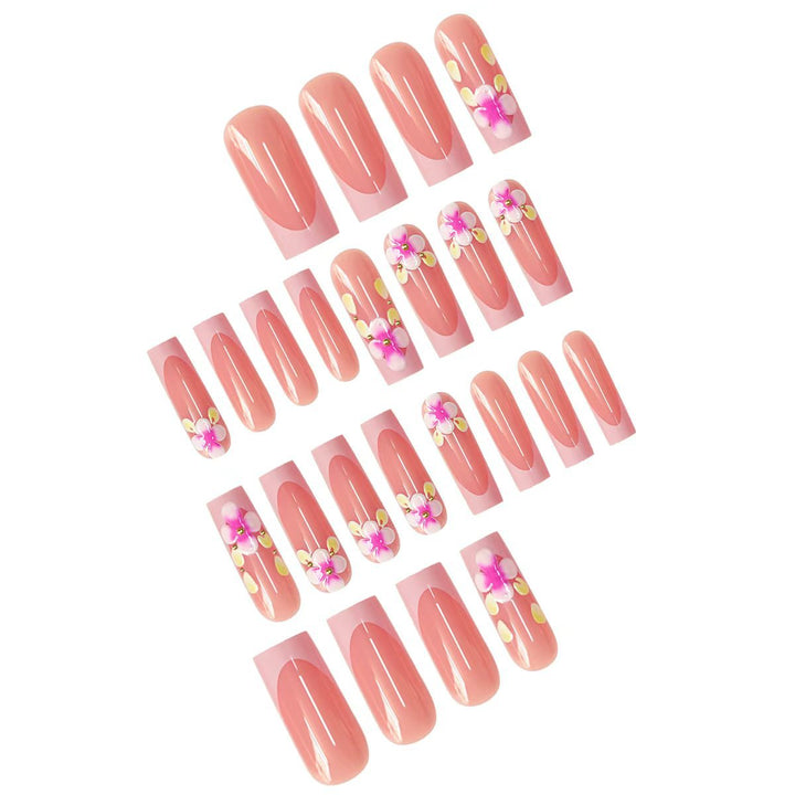 Floral Nail Design Extensions Bowlift
