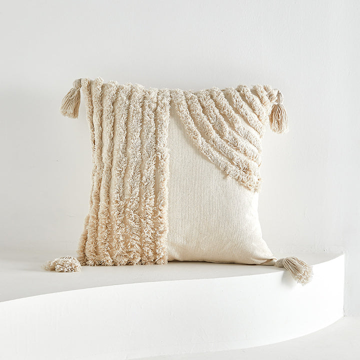 Textured Zigzag Pattern Decorative Pillow