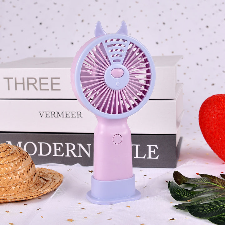 Unisex Portable Hand Fan with Cute Animal Design Bowlift