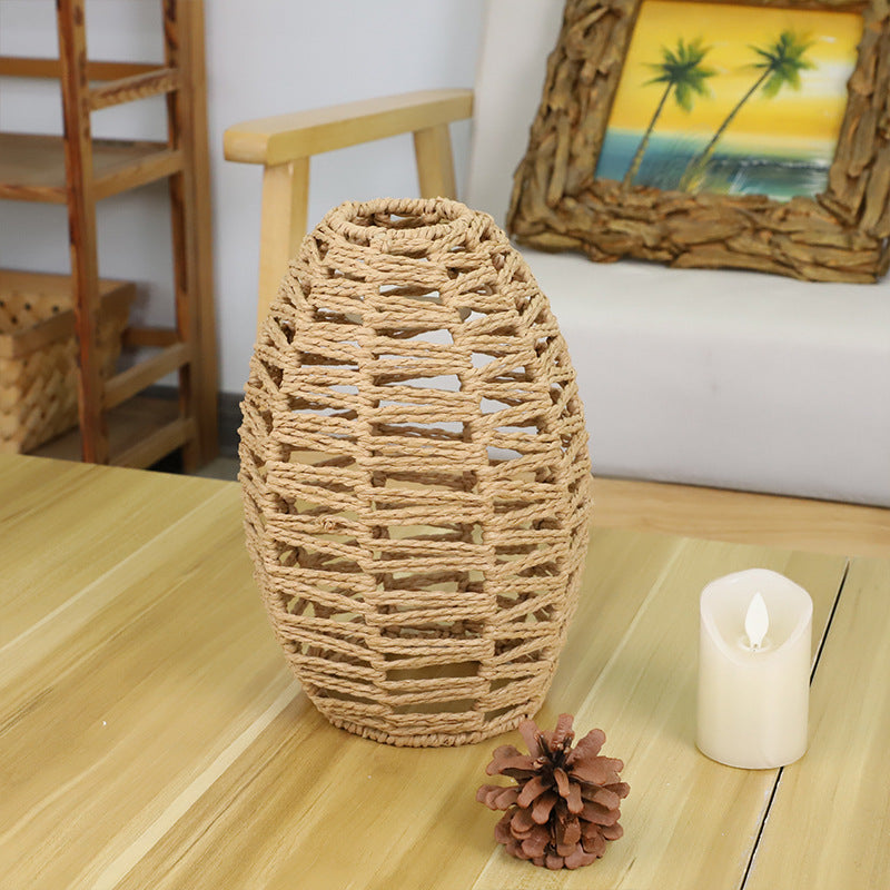 Artful Rattan Table Lamp Shade Bowlift