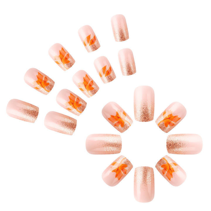 Autumn-Inspired Gel Nail Art Set Bowlift