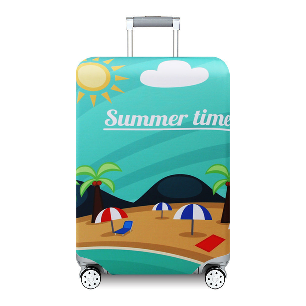Women's Hard Shell Suitcase with Exotic Plant Pattern Bowlift