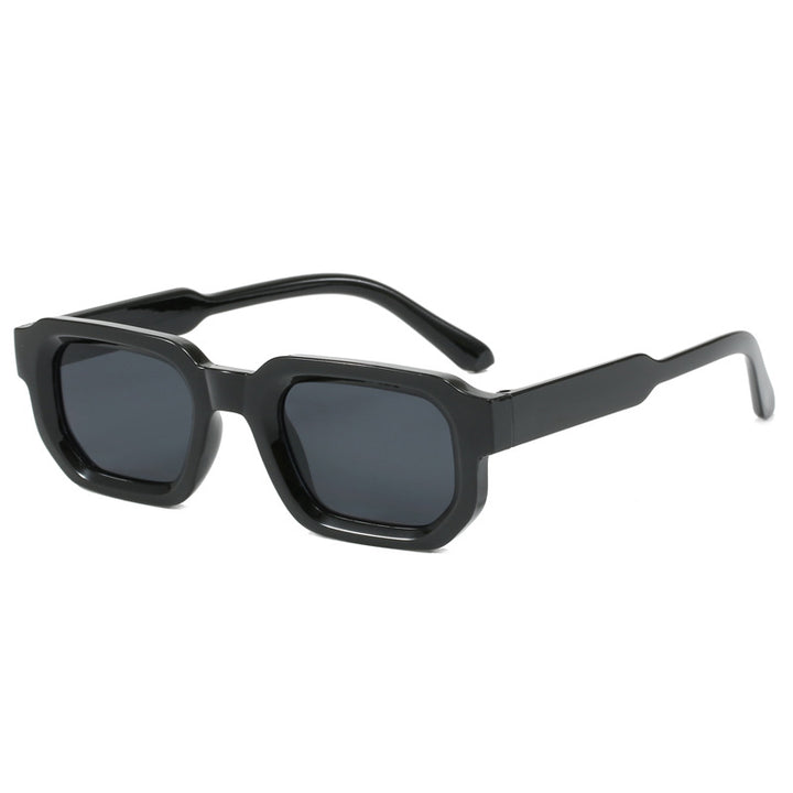 Women's fashionable square sunglasses with clear frame Bowlift