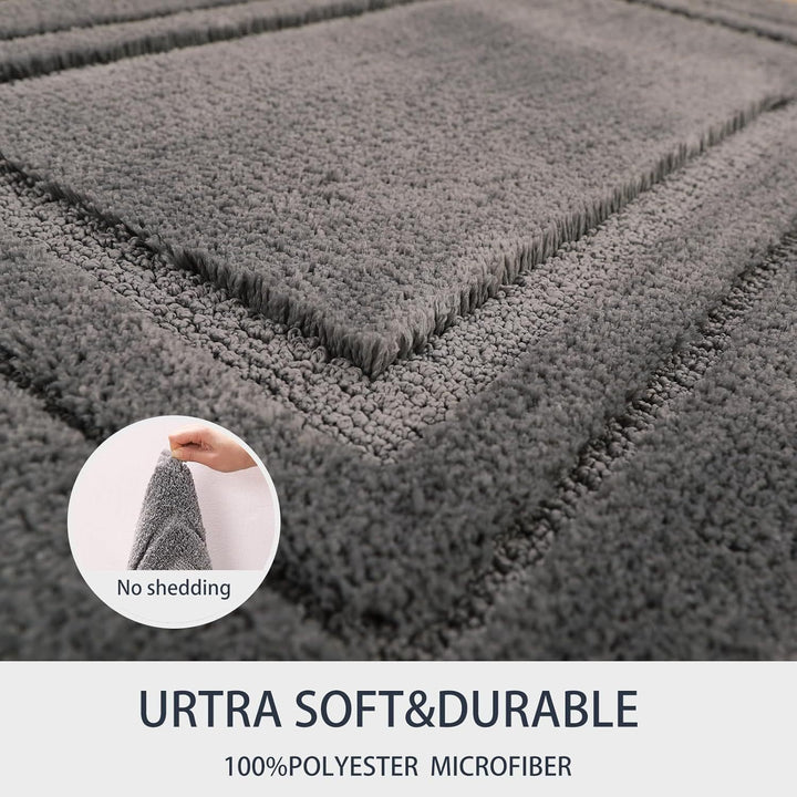 Plush Rectangular Bath Mat Bowlift