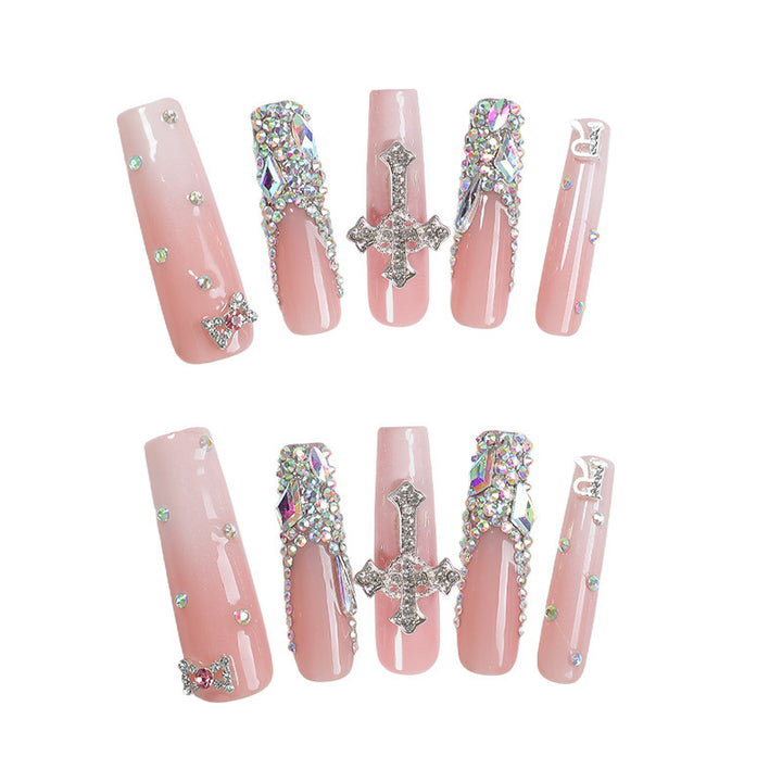 Creative nail art set with glamorous rhinestone decorations Bowlift
