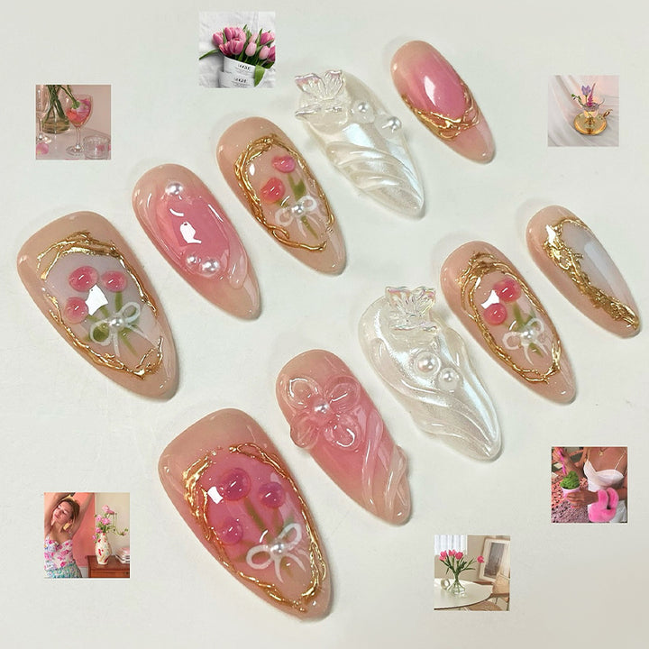 Creative Press-On Nail Art Set Bowlift 1788495618