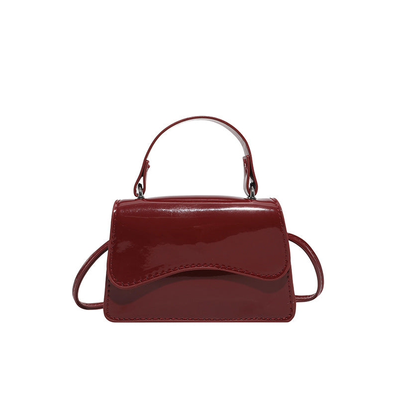 WoStylish Patent Leather Mini Handbag Bowlift