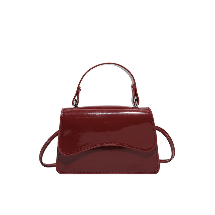 WoStylish Patent Leather Mini Handbag Bowlift