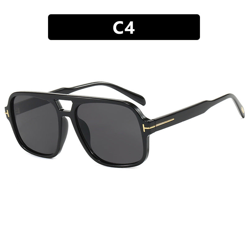 Women's trendy sunglasses with square frame and polarizing yellow lenses Bowlift