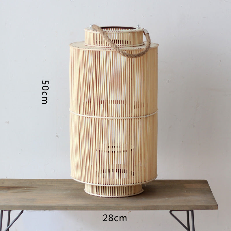 Decorative lantern made of woven material Bowlift