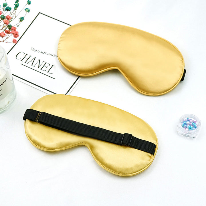 Unisex nan luxurious satin sleep mask with anatomical contour and adjustable elastic band Bowlift