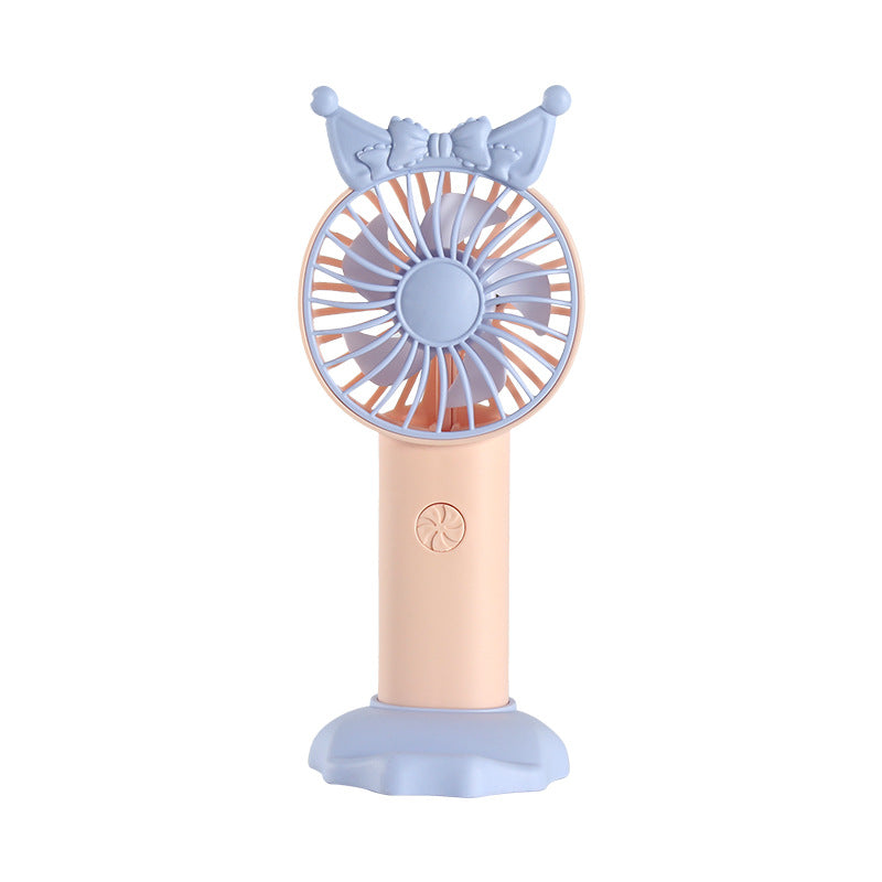 Ladies Portable Hand Fan with Playful Design Bowlift