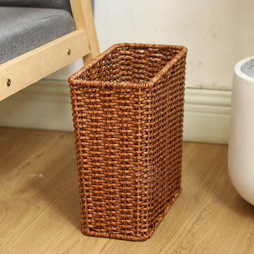 Unisex Rectangular Storage Basket made of handwoven material Bowlift