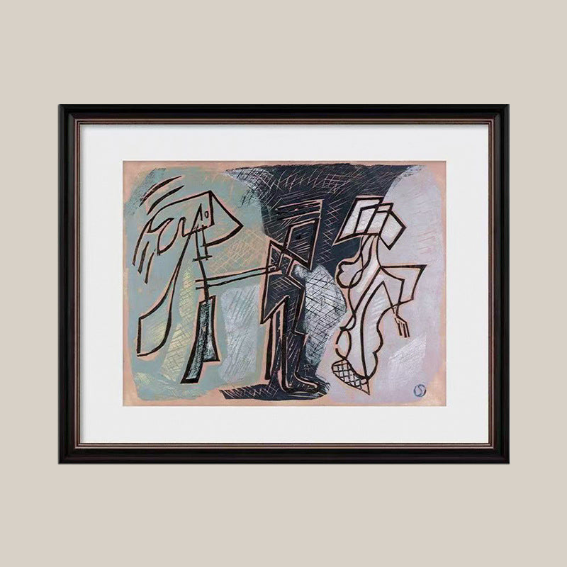 Artistically framed wall decoration