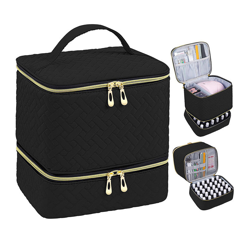 Cosmetic storage bag with multiple compartments Bowlift