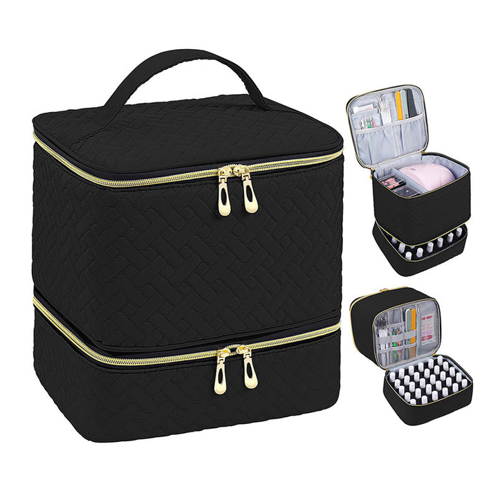 Cosmetic storage bag with multiple compartments Bowlift