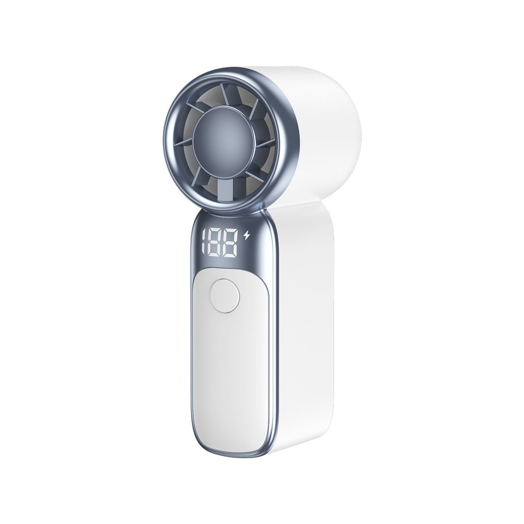 Women Handy Mini Fan with Digital Display Bowlift