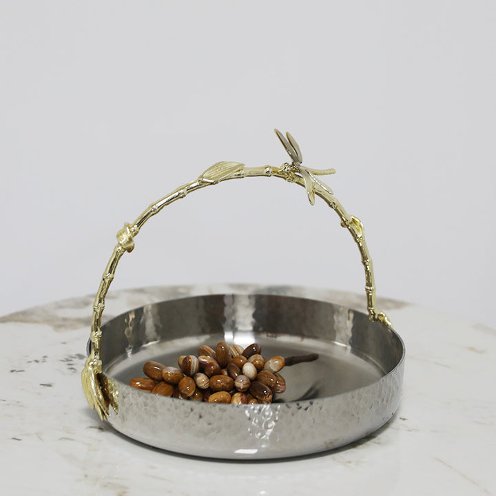 Decorative Serving Bowl with Elegant Handle