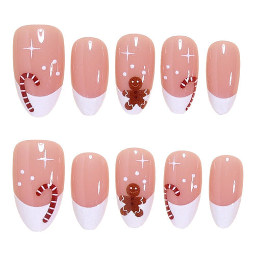 Holiday-Themed Press-On Nail Art Bowlift