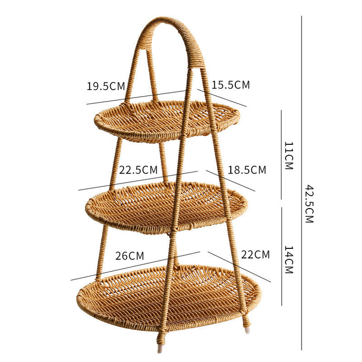 Handcrafted Wicker Storage Basket Bowlift